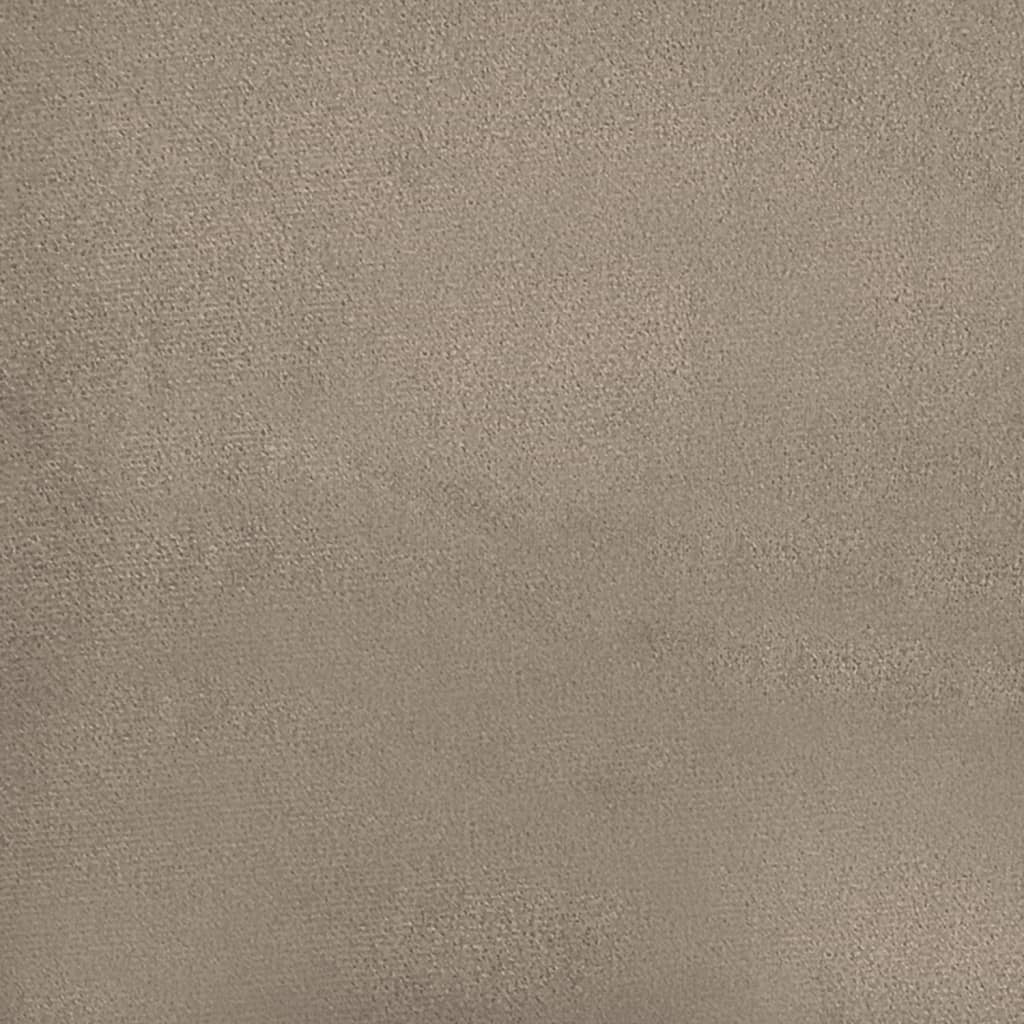 Fotoliu canapea, gri taupe, 60 cm, textil microfibră