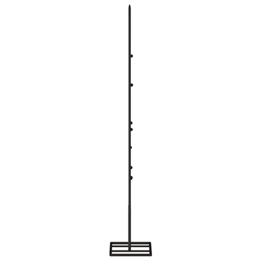 Brad de Crăciun din metal pentru decor, negru, 60 cm