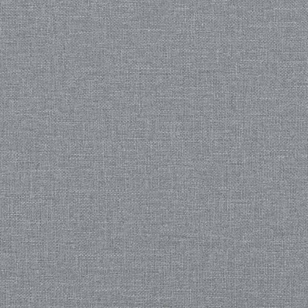 Canapea cu 2 locuri, gri deschis, 120 cm, material textil