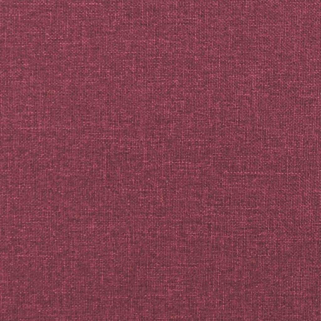 Canapea cu 3 locuri, roșu vin, 180 cm, material textil