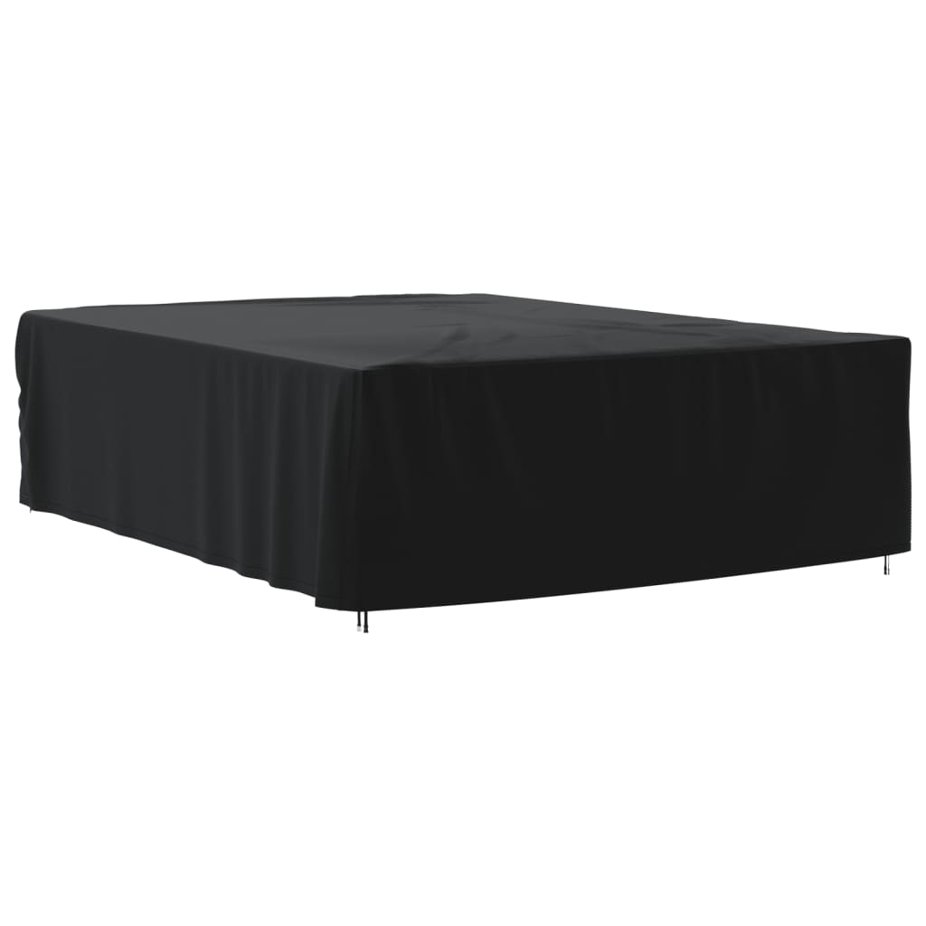 Husă mobilier de grădină, negru, 350x260x90 cm, oxford 420D