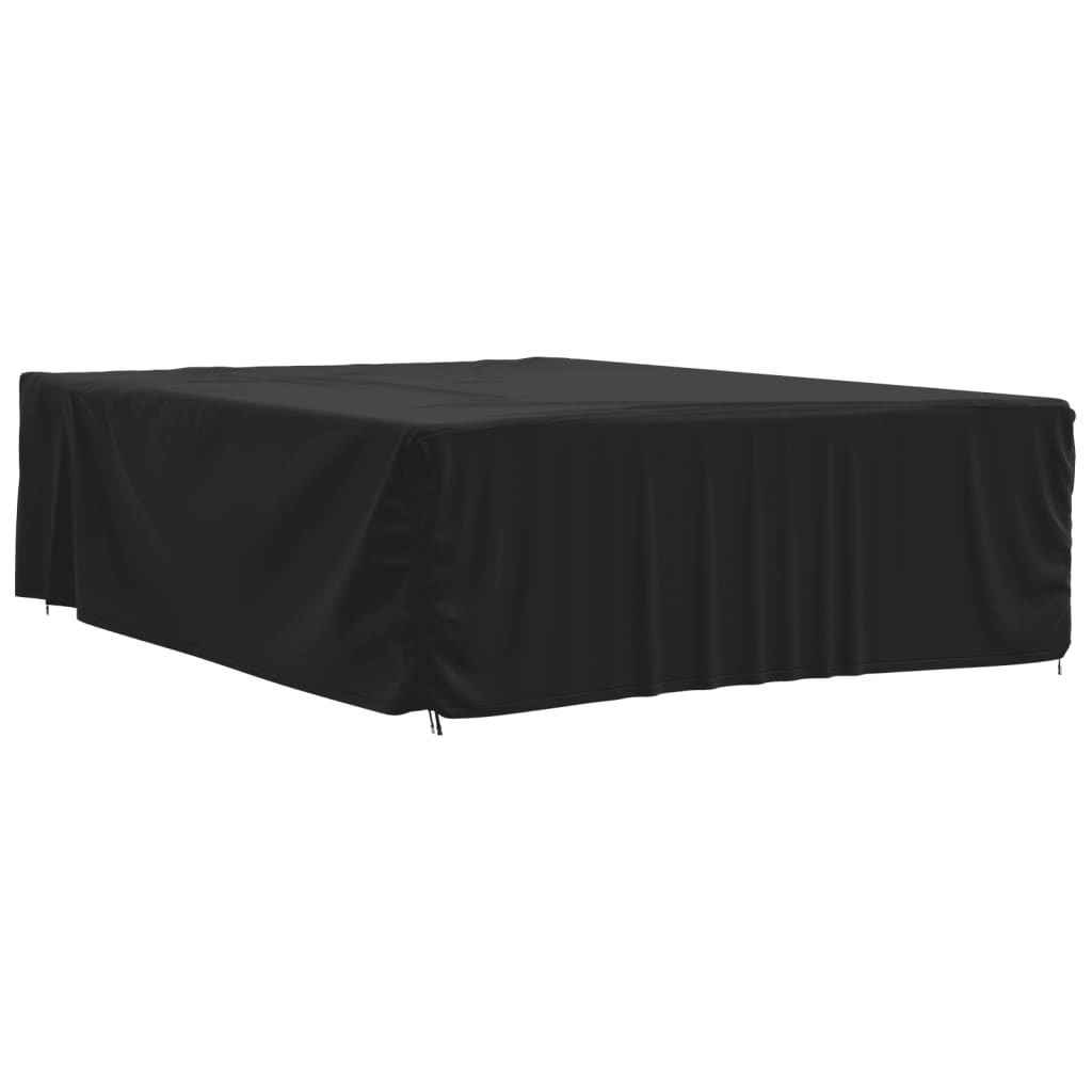 Husă mobilier de grădină, negru, 350x260x90 cm, oxford 420D