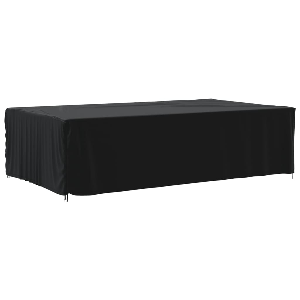 Husă mobilier de grădină, negru, 315x180x74 cm, oxford 420D