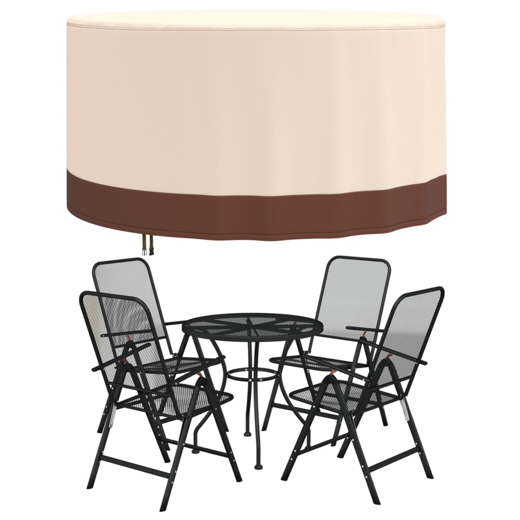 Husă mobilier de grădină rotundă, bej, Ø 157x71 cm Oxford 600D