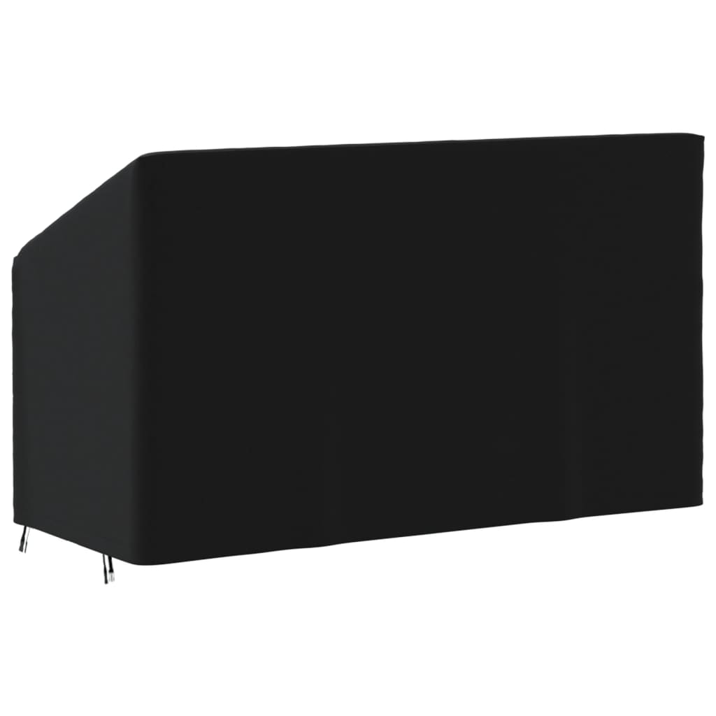 Husă banchetă cu 3 locuri, negru, 165x70x65/94 cm, Oxford 420D