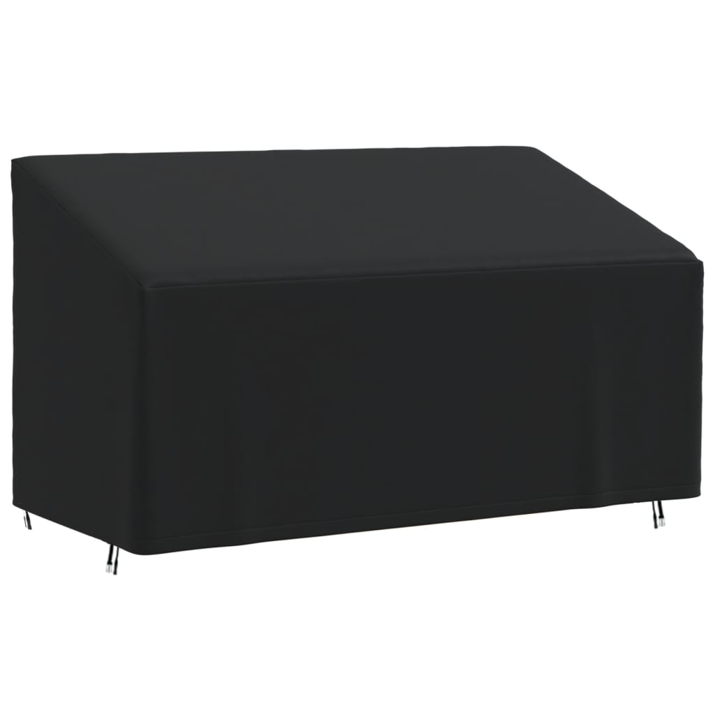 Husă banchetă cu 3 locuri, negru, 175x85x68/94 cm, Oxford 420D
