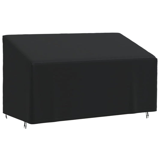 Husă banchetă cu 3 locuri, negru, 175x85x68/94 cm, Oxford 420D