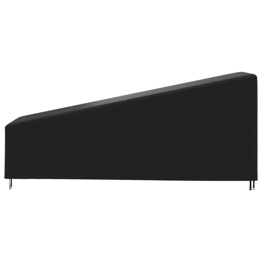 Husă pentru șezlong, negru, 195x76x40/80 cm, Oxford 420D