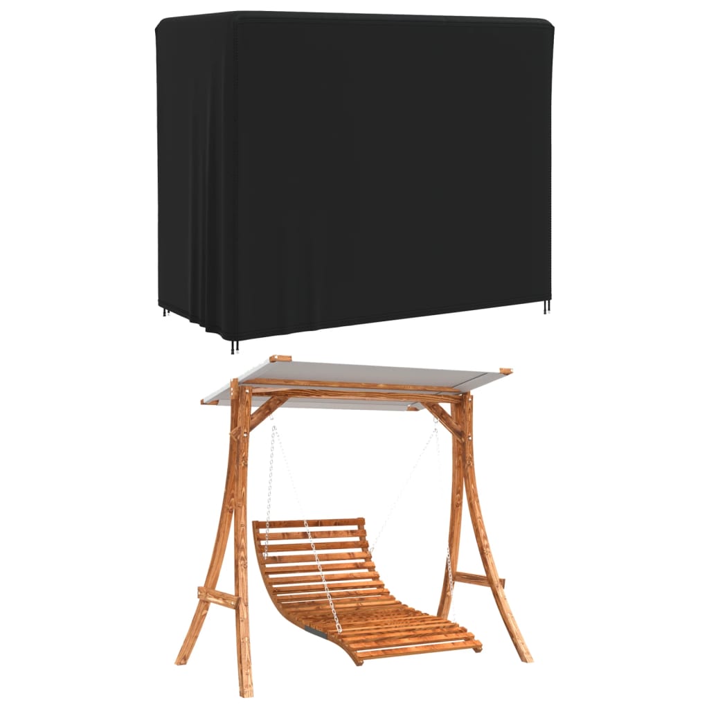 Husă leagăn de grădină, negru, 220x135x170 cm, Oxford 420D