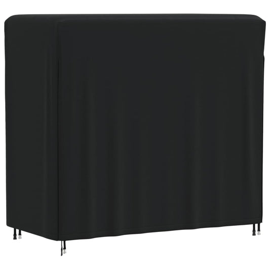 Husă suport lemne de foc, negru, 122x61x106 cm, Oxford 420D