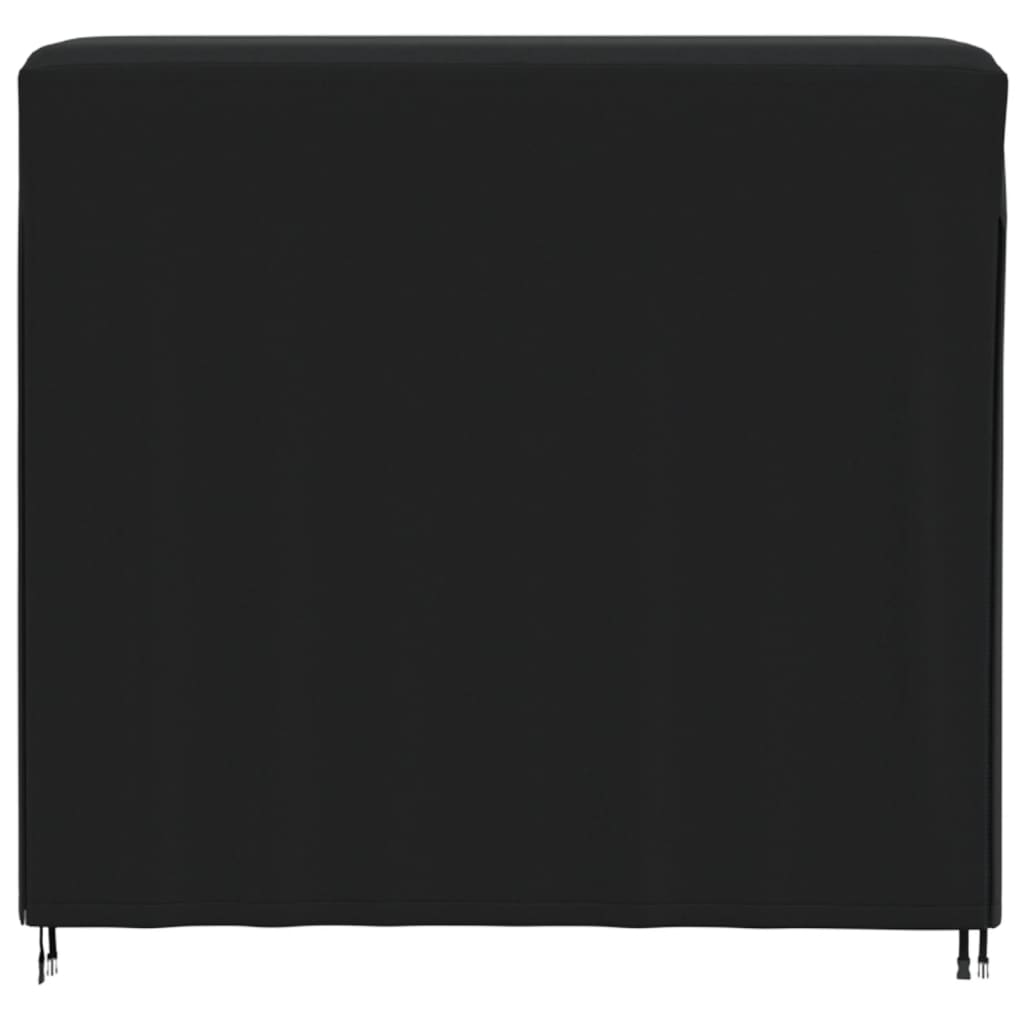 Husă suport lemne de foc, negru, 122x61x106 cm, Oxford 420D