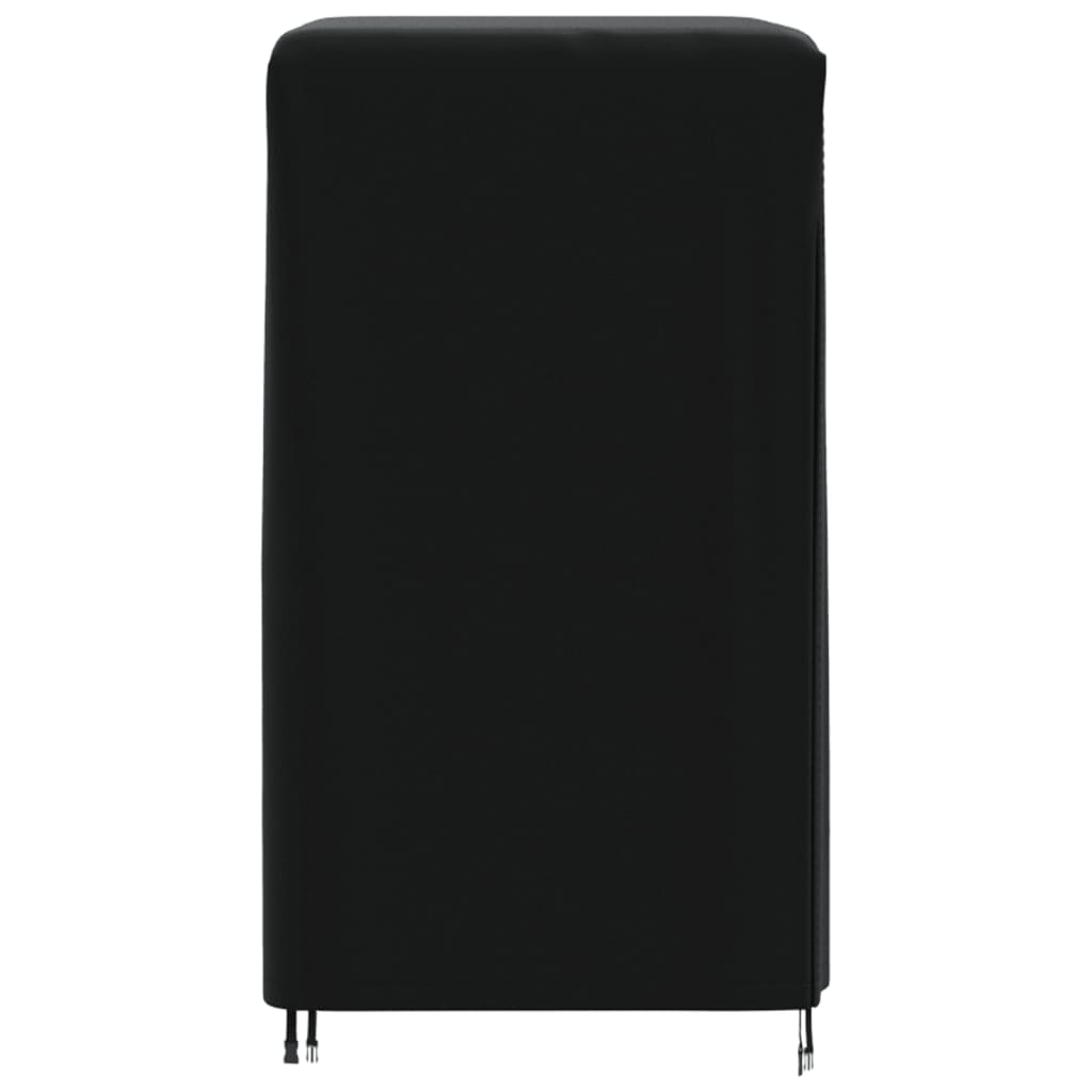 Husă suport lemne de foc, negru, 122x61x106 cm, Oxford 420D