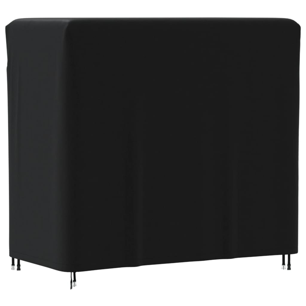 Husă suport lemne de foc, negru, 122x61x106 cm, Oxford 420D