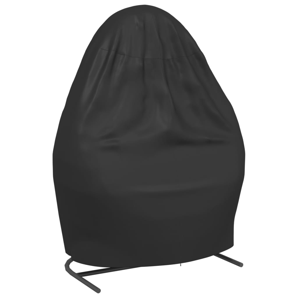 Husă pentru scaun dublu tip ou, negru, Ø 146x210 cm Oxford 420D
