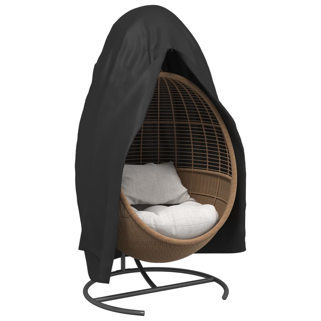 Husă scaun suspendat tip ou, negru, Ø 190x108 cm Oxford 420D