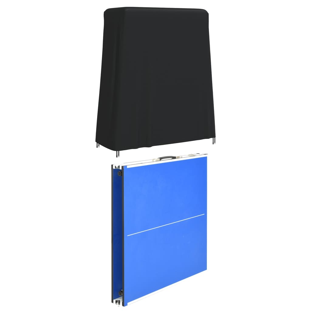 Husă pentru masa de ping-pong, negru, 165x70x185 cm Oxford 420D
