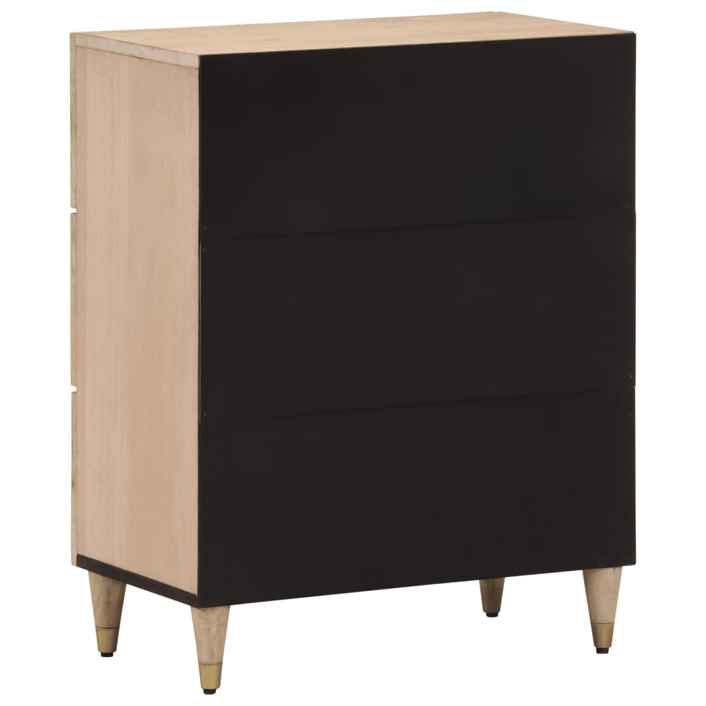 Dulapuri laterale, 2 buc., 60x33x75 cm, lemn masiv de mango