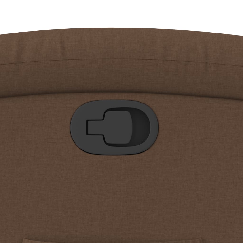 Fotoliu rabatabil, maro, material textil