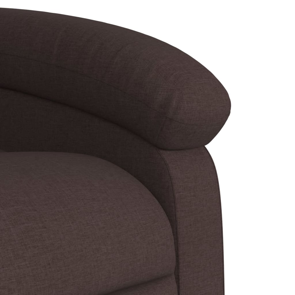 Fotoliu rabatabil, maro închis, material textil