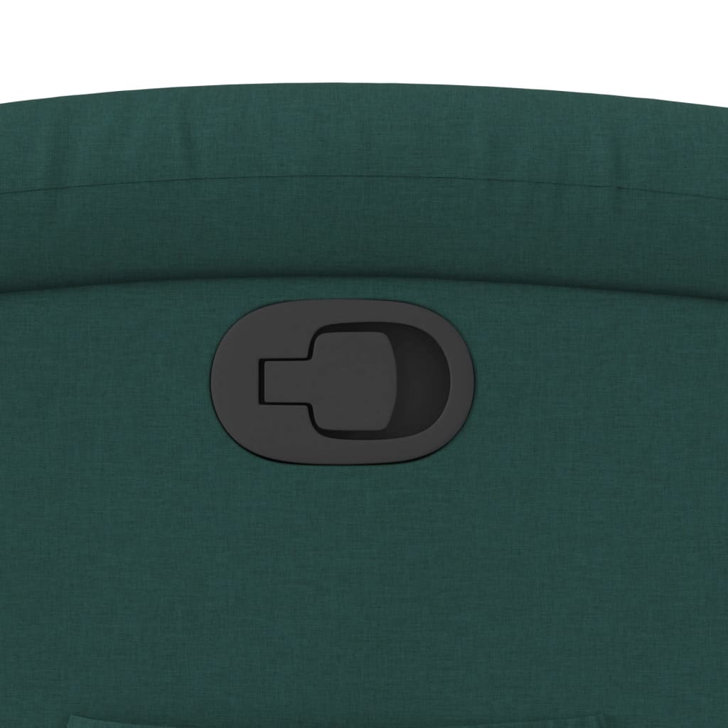 Fotoliu rabatabil, verde închis, material textil