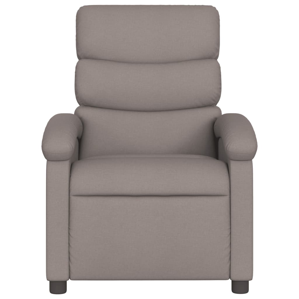 Fotoliu rabatabil, gri taupe, material textil