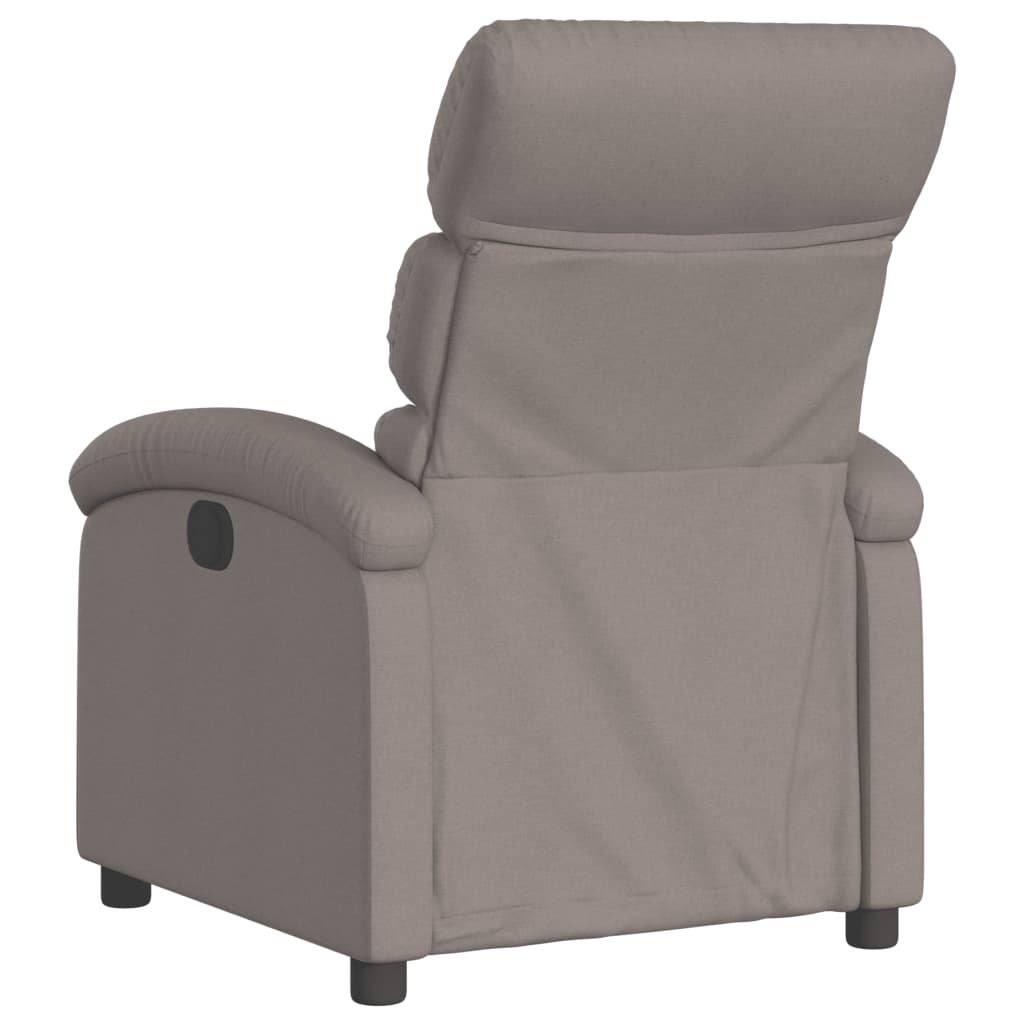 Fotoliu rabatabil, gri taupe, material textil