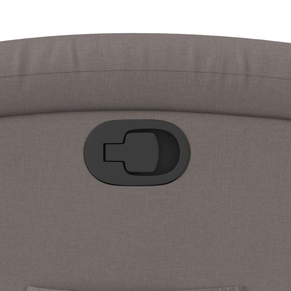 Fotoliu rabatabil, gri taupe, material textil