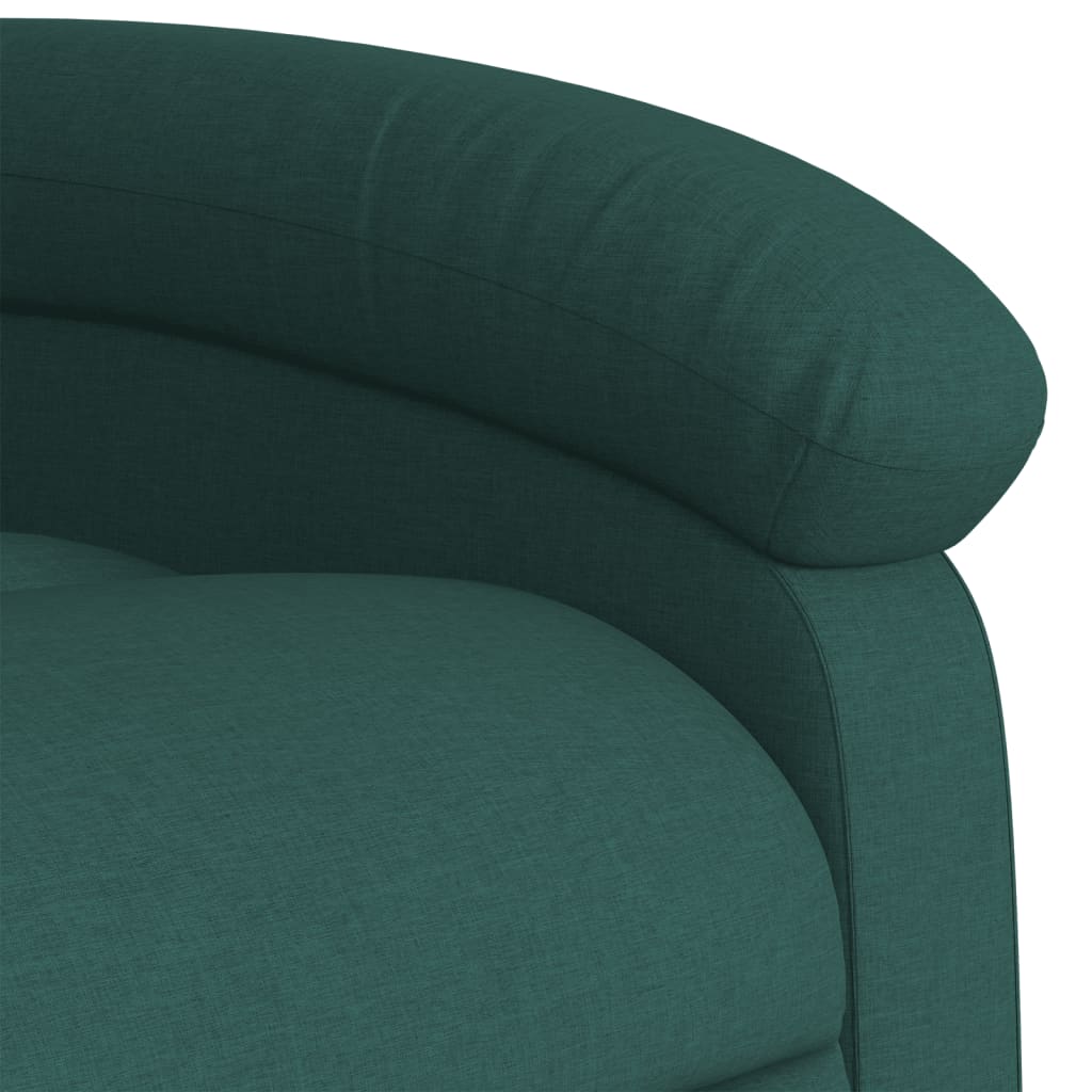 Fotoliu rabatabil, verde închis, material textil