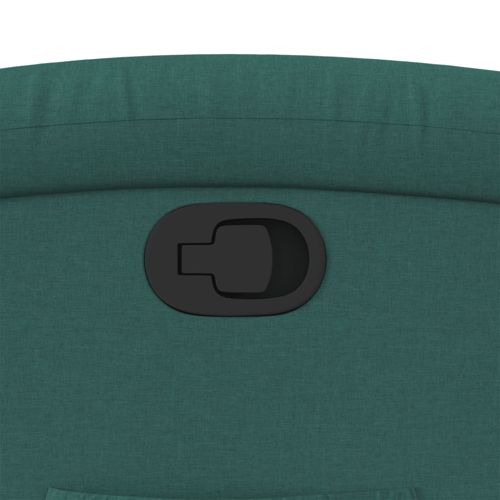 Fotoliu rabatabil, verde închis, material textil