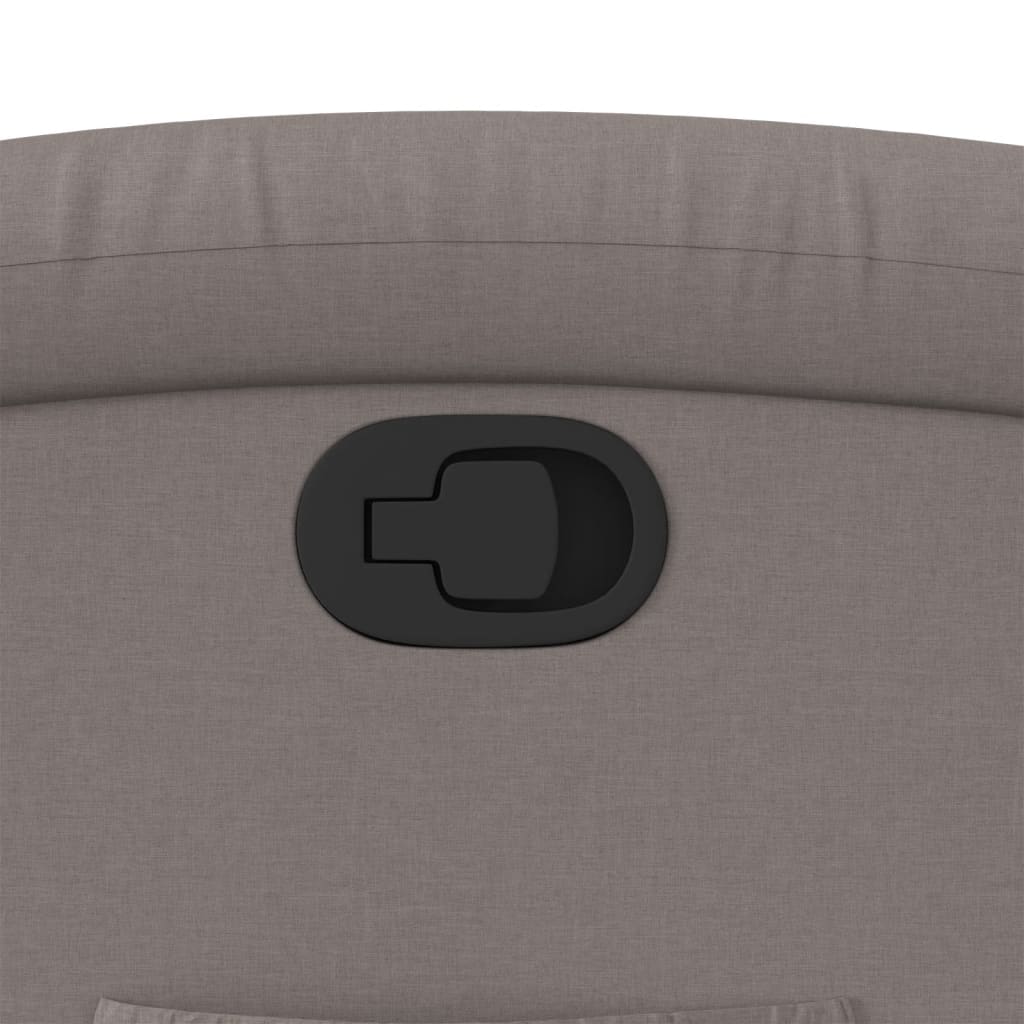 Fotoliu rabatabil, gri taupe, material textil