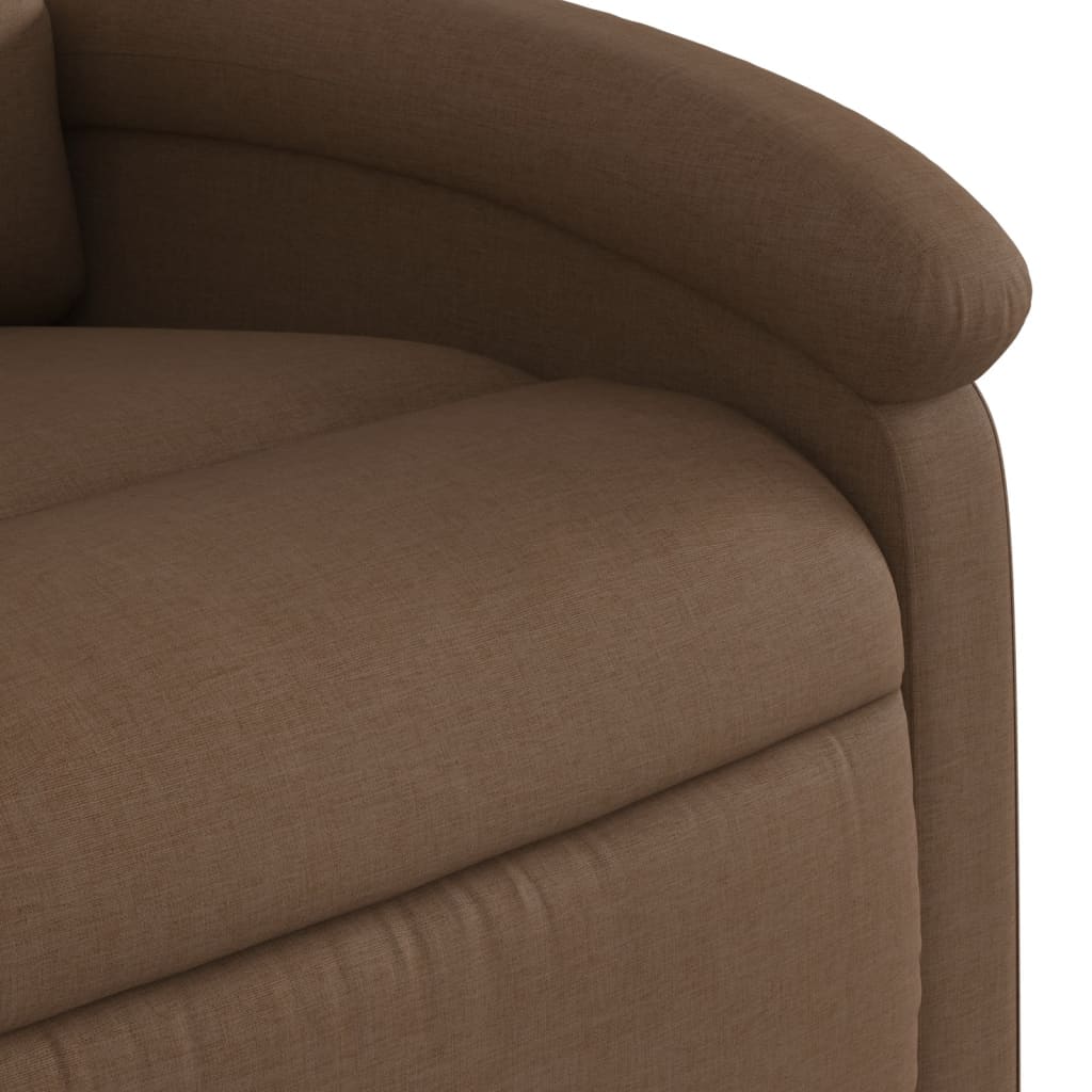 Fotoliu rabatabil, maro, material textil