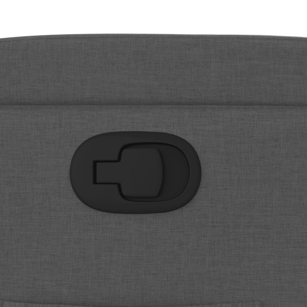 Fotoliu rabatabil, gri închis, material textil