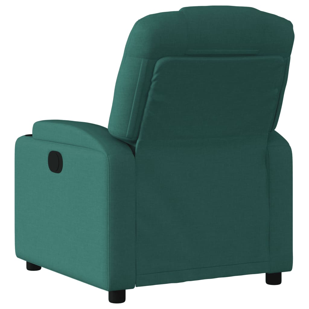 Fotoliu rabatabil, verde închis, material textil