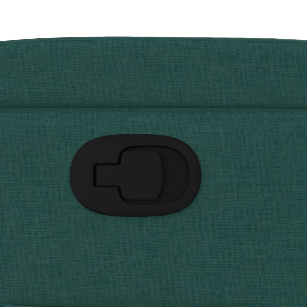 Fotoliu rabatabil, verde închis, material textil