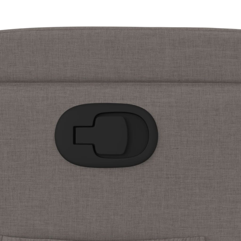 Fotoliu rabatabil, gri taupe, material textil