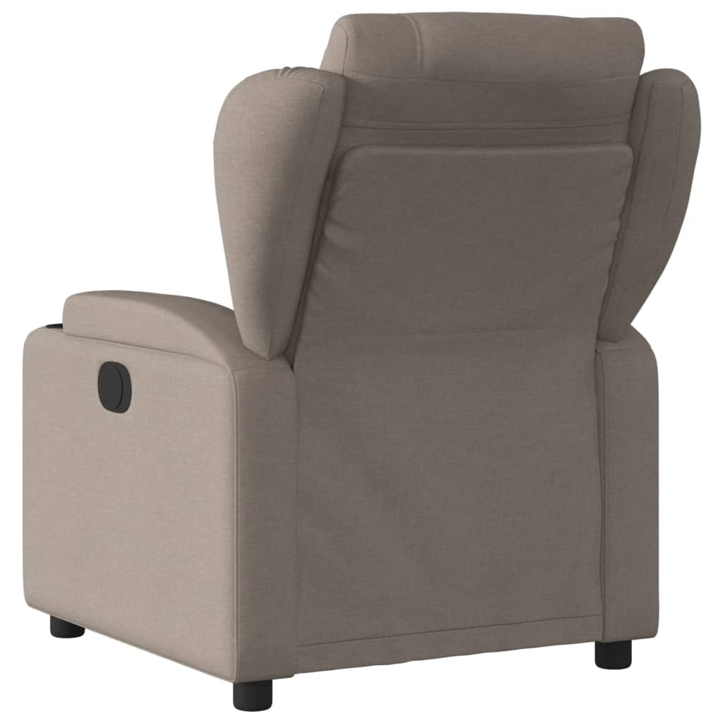 Fotoliu rabatabil, gri taupe, material textil