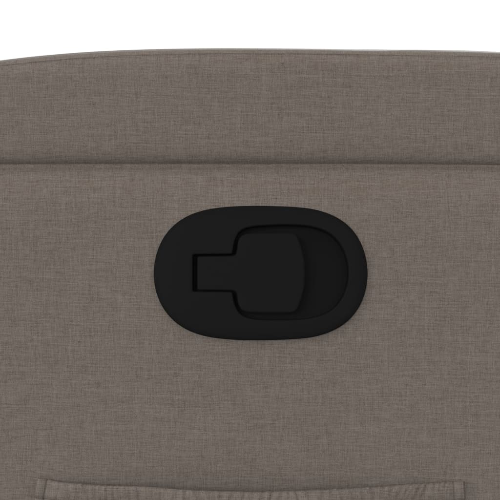Fotoliu rabatabil, gri taupe, material textil