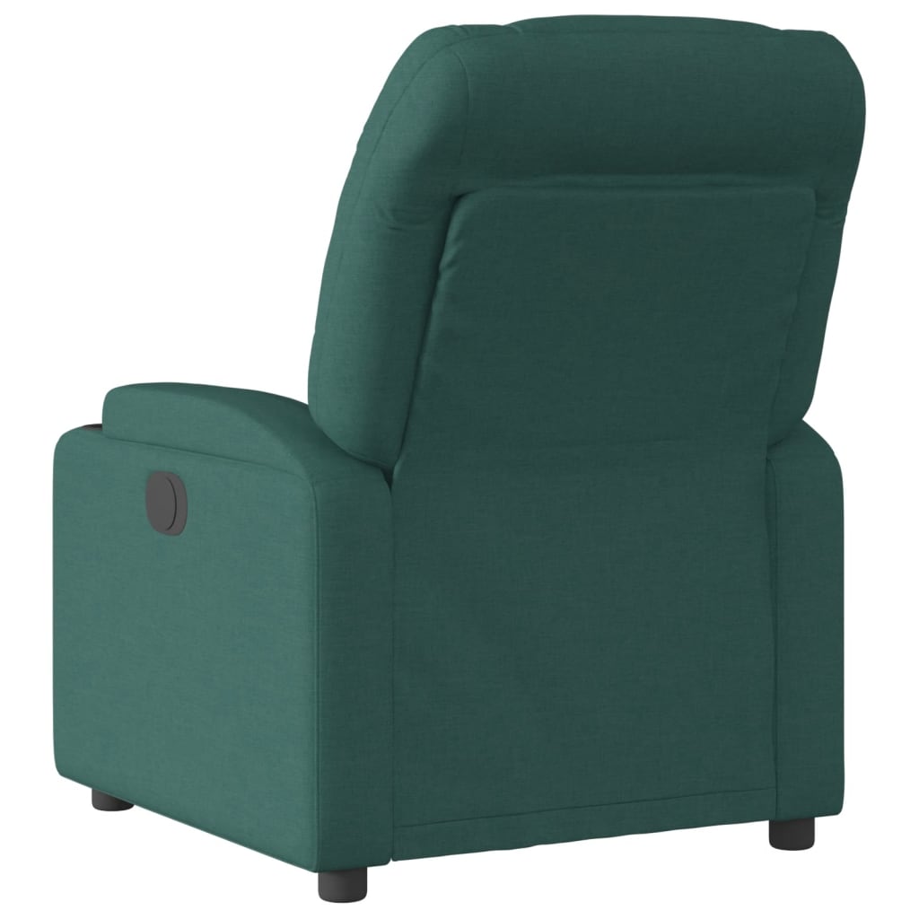 Fotoliu rabatabil, verde închis, material textil