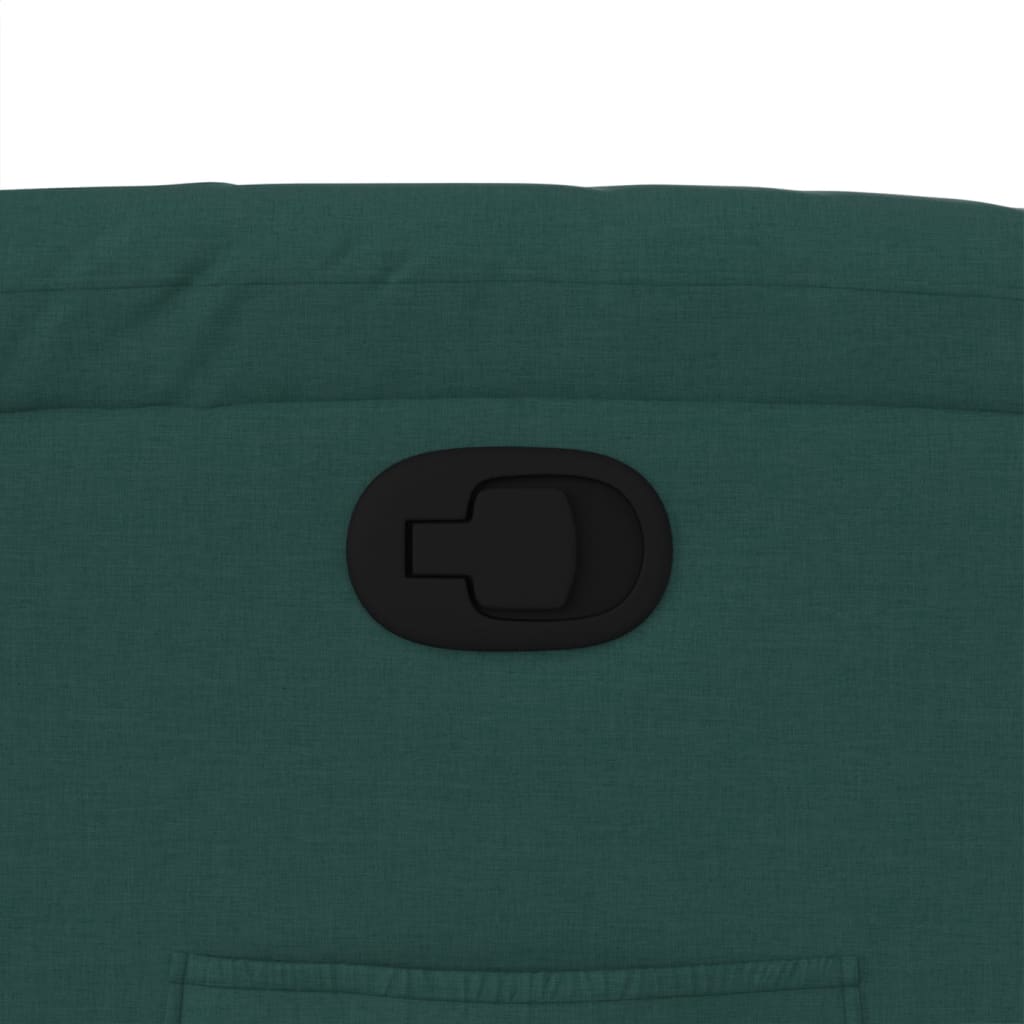 Fotoliu rabatabil, verde închis, material textil