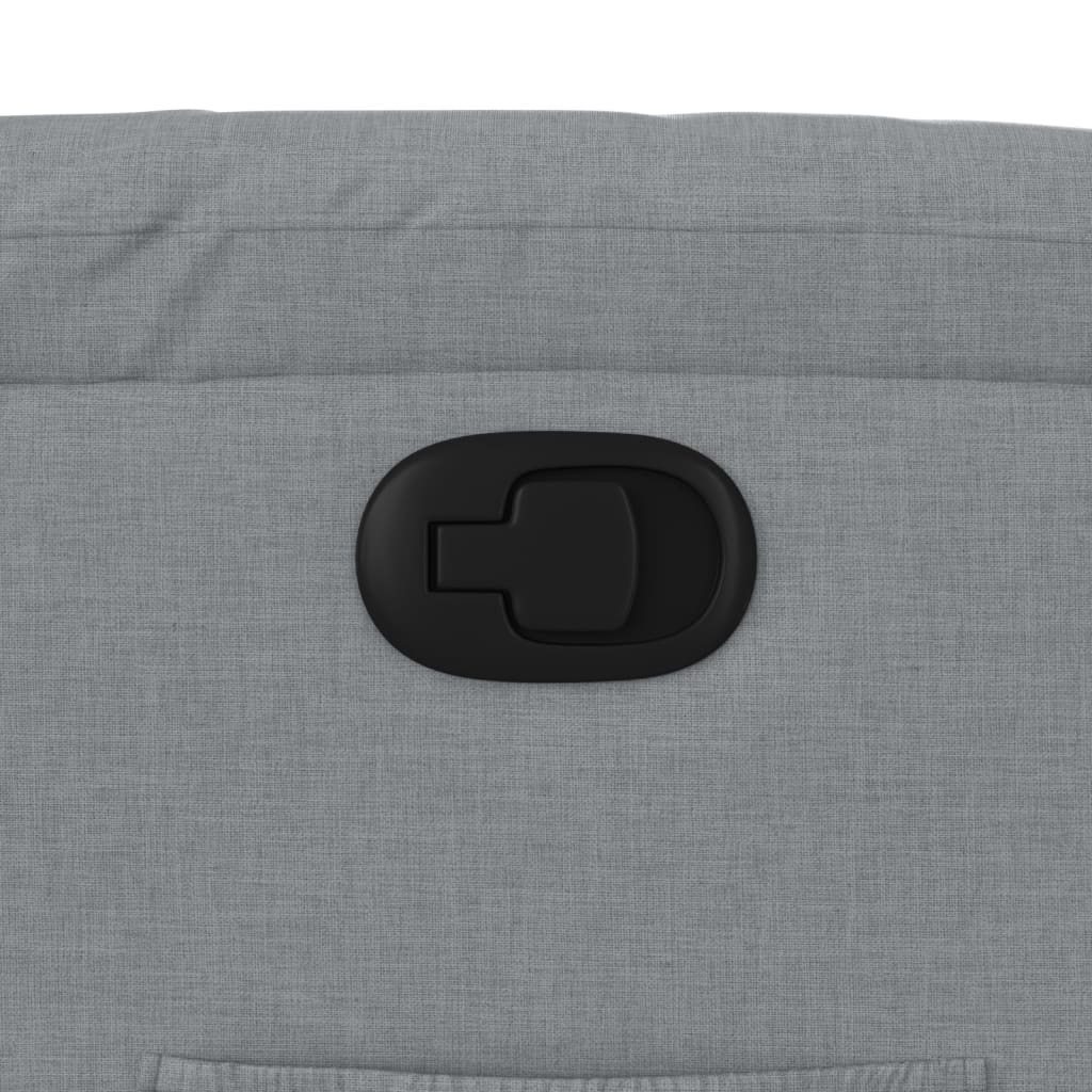 Fotoliu rabatabil, gri deschis, material textil