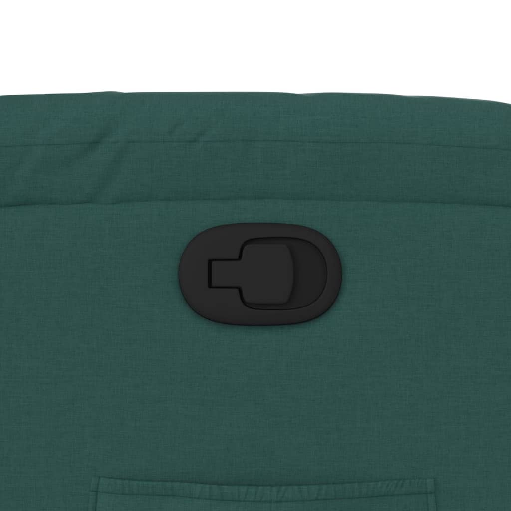 Fotoliu rabatabil, verde închis, material textil