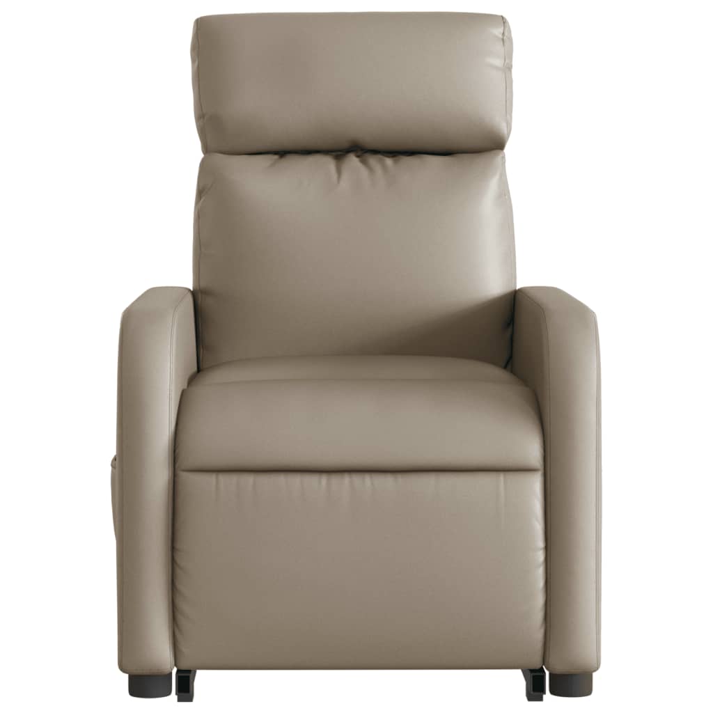 Fotoliu rabatabil electric cu ridicare, cappuccino