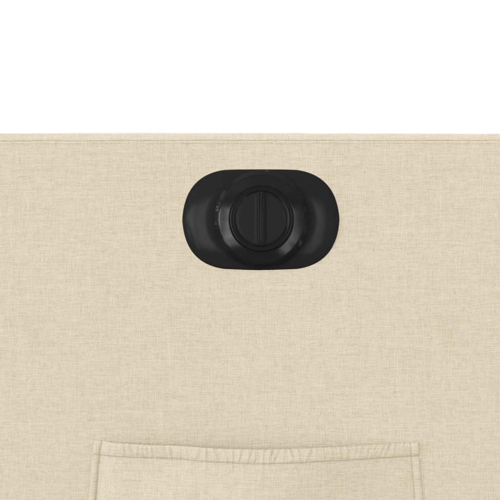 Fotoliu rabatabil electric, crem, material textil