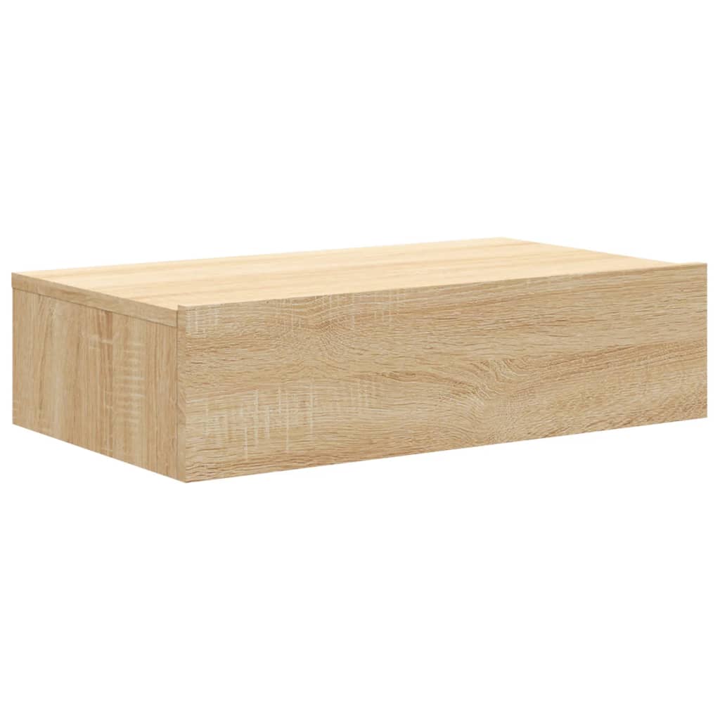 Comodă TV cu lumini LED, stejar sonoma, 60x35x15,5 cm