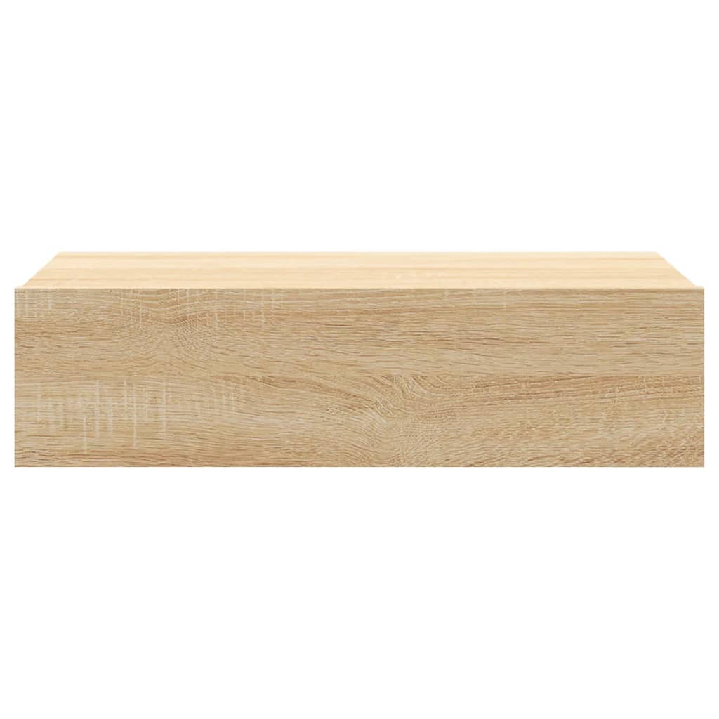 Comodă TV cu lumini LED, stejar sonoma, 60x35x15,5 cm