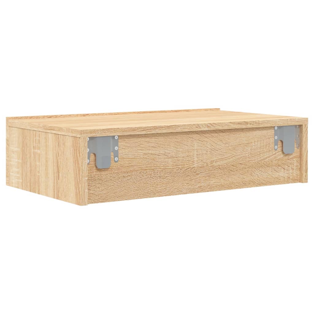Comodă TV cu lumini LED, stejar sonoma, 60x35x15,5 cm