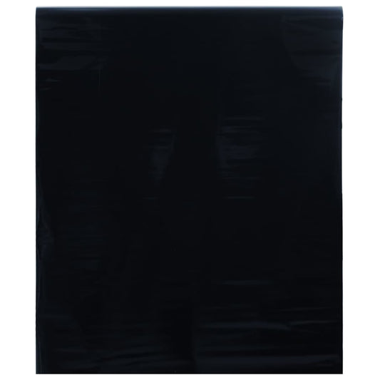 Folie pentru fereastră statică, negru mat, 90x1000 cm, PVC