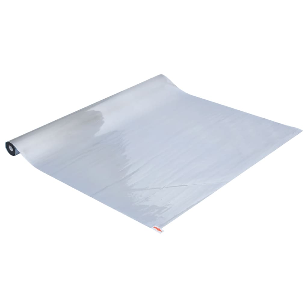 Folie solară efect reflectorizant static argintiu 45x500 cm PVC