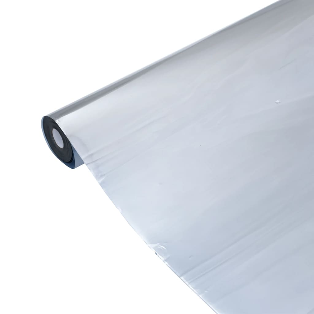 Folie solară efect reflectorizant static argintiu 45x2000cm PVC