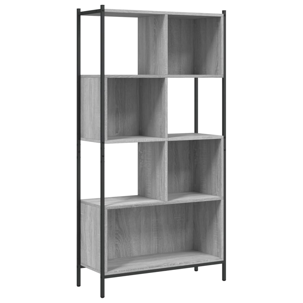 Bibliotecă, gri sonoma, 72x28x172 cm, lemn prelucrat